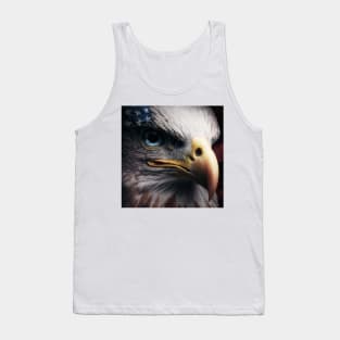 USA, Bald Eagle, America, American Flag, Tank Top